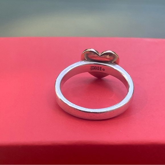 James Avery 14k yellow gold and sterling silver heart ring - Picture 3 of 5